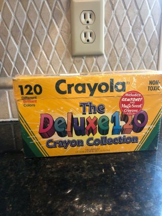 Vintage 1996 Crayola Crayons Deluxe 120 Set - Box Binney & Smith