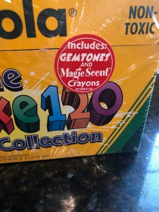 Vintage 1996 Crayola Crayons Deluxe 120 Set - Box Binney & Smith 2