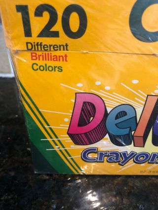 Vintage 1996 Crayola Crayons Deluxe 120 Set - Box Binney & Smith 3