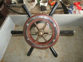 Boat Steering Wheel Vintage