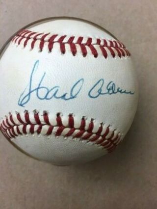 Hank Aaron Autographed Official Ball National League Baseball Rawlings