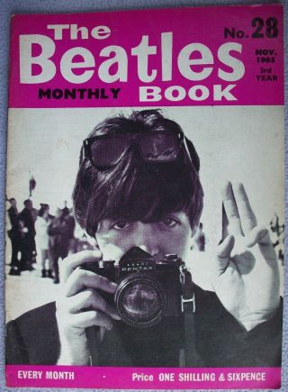 The Beatles Book No 28 November 1965 Pop Beat 1960s John Lennon Paul Mccartney