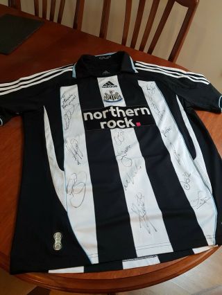 Vintage Signed Newcastle United Shirt