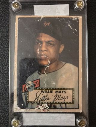1952 Topps Willie Mays 261 York Giants Authentic.