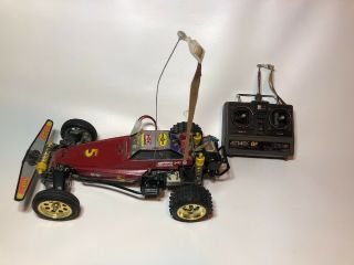 Vintage Tamiya The Fox Remote Control Rc Car With Controller And Battery