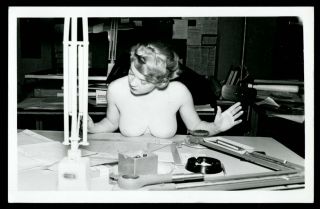 Vintage Pinup Rppc Postcard 1950s Sexy Blonde (nudes)