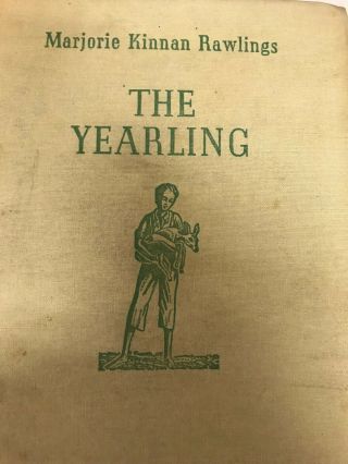 Marjorie Kinnan Rawlings " The Yearling " 1938 Hardback