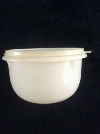 Vintage Tupperware " X " Medium Sheer Mixing Bowl 271 With Sheer Lid 228 - 24
