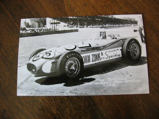 Troy Ruttman 1956 Indy 500 O’dell Shields 3x5 Postcard Indianapolis 500