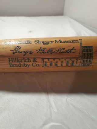 Louisville Slugger Museum Babe Ruth Bat Hillerich & Bradsby Full Size