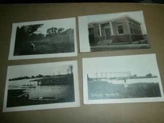 4 Vintage Rppc Photo Postcards Tuckahoe Nj The Bridge - Bank