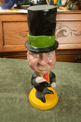 Wc Fields Chalkware Figure Statue Vintage Cond (h5l) 15.  5 " Tall