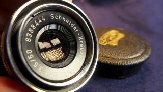 Vintage Schneider - Kreuznach Xenon 1: 3.  5/50 W/ Front And Rear Caps