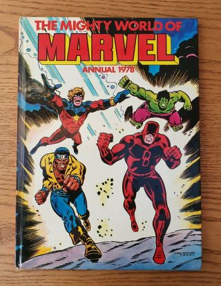 The Mighty World Of Marvel 1978 Annual Unclipped Near