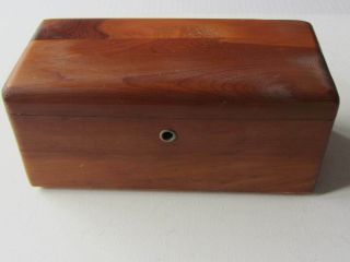 Vintage Lane Small Wood Cedar Chest Jewelry/trinket Box Fort Worth Tx