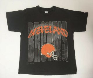 Vintage 90s 1995 Cleveland Browns T Shirt Size Xl Nfl Football Logo 7 Sports