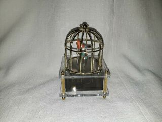 Vintage Musical Bird In Cage