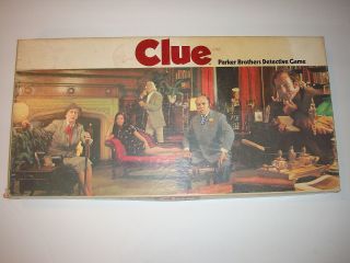 Vintage 1972 Clue Board Game Complete Parker Bros.