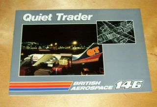 British Aerospace 146 - Qt Quiet Trader Brochure August 1986 Issue 2