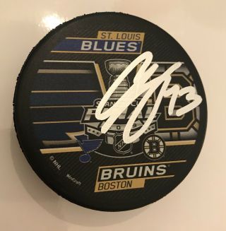 Charlie Mcavoy Signed 2019 Stanley Cup Final Puck