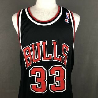 Scottie Pippen 33 Chicago Bulls Vintage 90s Champion Jersey Size 48 Xl Usa Made
