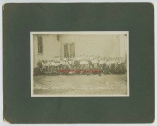 Fullerton Nebraska 1907 High School Identified Genealogy 8x10 Vtg Cabinet Photo