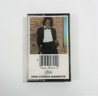 Michael Jackson Off The Wall Cassette Tape Epic 1979 Vintage