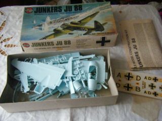 Airfix 1/72 Model Aircraft Kit,  Junkers Ju 88,  Series 3,  Unmade