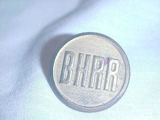 Vtg Railroad Railway Brass Uniform Button Brooklyn Heights Railroad Bhrr