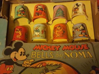 Vintage 1930s Mickey Mouse Christmas Light Covers By Noma Disney
