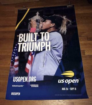 2019 Us Open Subway Poster Naomi Osaka Rare