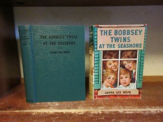 Old Bobbsey Twins At The Seashore Book 1940 Laura Lee Hope Girl Dust - Jacket Sea