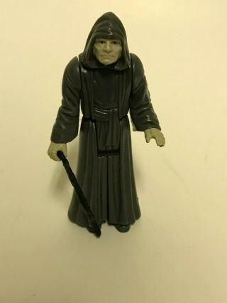 Vintage Action Figure Star Wars Rotj 1984 The Emperor With Cane Paint Wear Hands