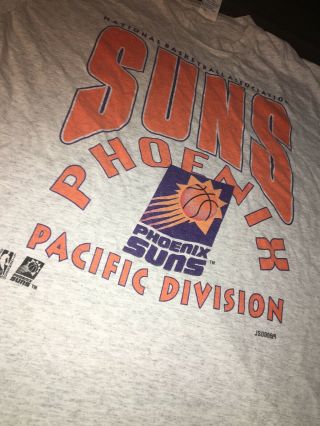 Rare Vintage Logo 7 Phoenix Suns Southwestern Logo T Shirt 90s Purple Tall Sz Xl