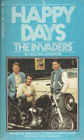 Happy Days 3 The Invaders William Johnston 1975 Vintage Tv Book Very Good.