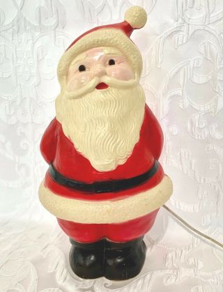 Vintage Christmas Santa Light Up Union Products Inc Leominster Ma.