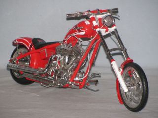 Snap - On’s The Chopper Scale Model Motorcycle On Mirrored Glass Display