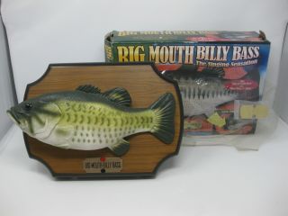 Vtg Gemmy Big Mouth Billy Bass Singing Fish Motion Ex Box 1999