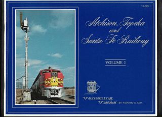 1984 Atchison Topeka And Santa Fe Railway Photo Study Of Locomotives Trains V.  G.