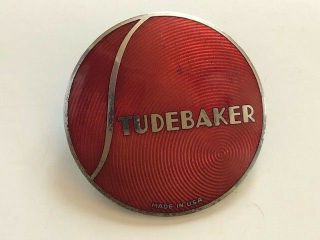 Vintage Emblem Studebaker Radiator Car Badge Enamel Automobile Tag