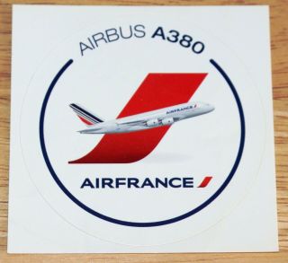 Old Air France Airbus A380 Airline Sticker