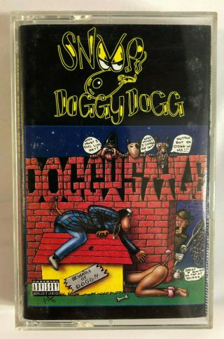 Snoop Doggy Dogg Doggystyle Cassette Tape Vtg 1993 Death Row Gangsta Rap