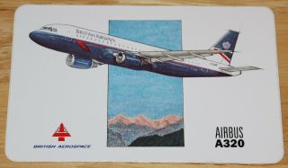 Old British Airways (uk) Airbus A320 Airline Sticker