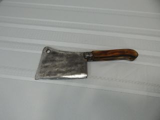 Vintage Foster Bros.  No.  6 " Heavy Duty Wood Handle Meat Cleaver