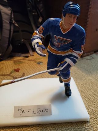 Autographed Brett Hull Figure Gartlan Figurine St Louis Blues