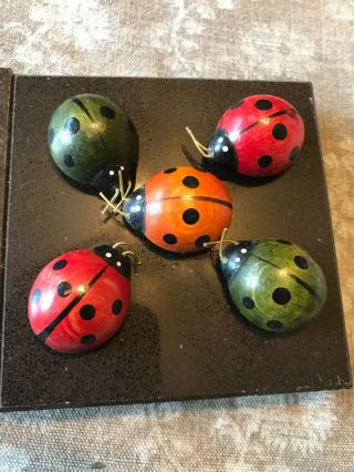 Vintage? Ladybug Magnets Made In Japan
