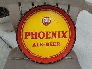 Vintage Metal Phoenix Ale - Beer Serving Tray