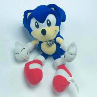 Sonic The Hedgehog Plush Stuffed Animal Vtg Sega Toy Video Game Underground Blue