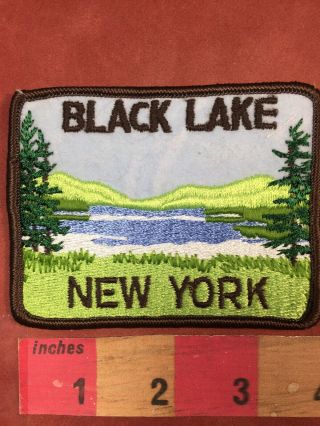 Vintage Black Lake York State Souvenir Patch 68z5