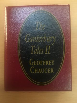 Del Prado Miniature Book - The Canterbury Tales Ii By Geoffrey Chaucer
